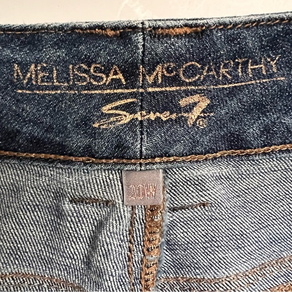 Melissa McCarthy Seven7 Girlfriend High Rise Jeans Distressed Women’s Size 20W - Picture 9 of 16